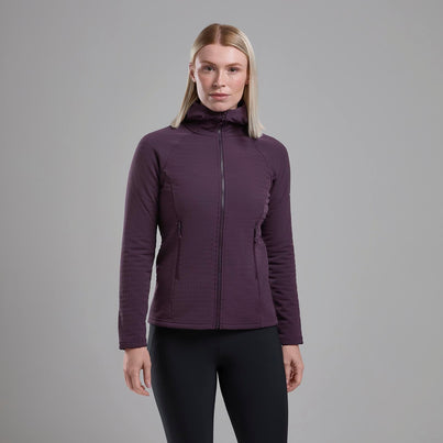 Mulberry Montane Women's Protium XT Hooded Fleece Jacket Front