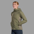 Caper Montane Women's Sirocco Hooded Insulated Jacket Model 3