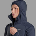 Eclipse Blue Montane Women's Sirocco Hooded Insulated Jacket Model 5
