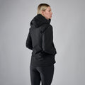 Black Montane Women's Spirit Waterproof Jacket Model Back