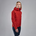 Saffron Red Montane Women's Spirit Waterproof Jacket Model 3