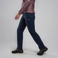 Eclipse Blue Montane Women's Terra Stretch Trousers Model 3