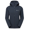 Eclipse Blue Montane Women's Tenacity Hooded Softshell Jacket Front