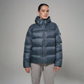 Dark Sky Montane Women's Thaw Hooded Down Jacket Model Front FTHAHDAS