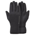 Black Montane Women's Fury XT Fleece Gloves Front