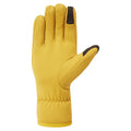 Ginkgo Gold Montane Women's Fury Fleece Gloves Model Back