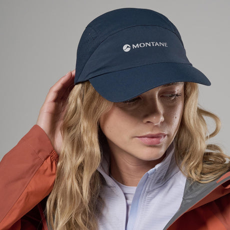 Eclipse Blue Montane Jetstream Cap Front HJETCECL