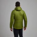 Alder Green Montane Men's Anti-Freeze Lite Hooded Down Jacket Model Back