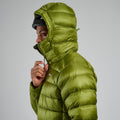 Alder Green Montane Men's Anti-Freeze XT Hooded Down Jacket Model 5