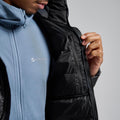 Black Montane Men's Anti-Freeze XT Hooded Down Jacket Model 6