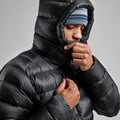 Black Montane Men's Anti-Freeze XT Hooded Down Jacket Model 7