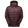 Dark Garnet Montane Men's Anti-Freeze XT Hooded Down Jacket Front