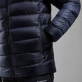 Eclipse Blue Montane Men's Anti-Freeze XT Hooded Down Jacket Model 4