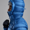Neptune Blue Montane Men's Anti-Freeze XT Hooded Down Jacket Model 3