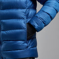 Neptune Blue Montane Men's Anti-Freeze XT Hooded Down Jacket Model 4