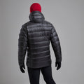 Slate Montane Men's Anti-Freeze XT Hooded Down Jacket Model Back