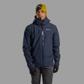 Eclipse Blue Montane Men's Alta Lite Waterproof Jacket Model Back
