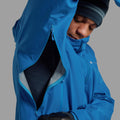 Neptune Blue Montane Men's Alta Lite Waterproof Jacket Model Back