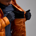Flame Orange Montane Men's Alpine 850 Lite Hooded Down Jacket Model 6