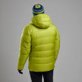 Citrus Spring Montane Men's Anti-Freeze XPD Hooded Down Jacket Model Back