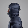 Eclipse Blue Montane Men's Anti-Freeze XPD Hooded Down Jacket Model 3