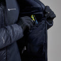 Eclipse Blue Montane Men's Anti-Freeze XPD Hooded Down Jacket Model 8