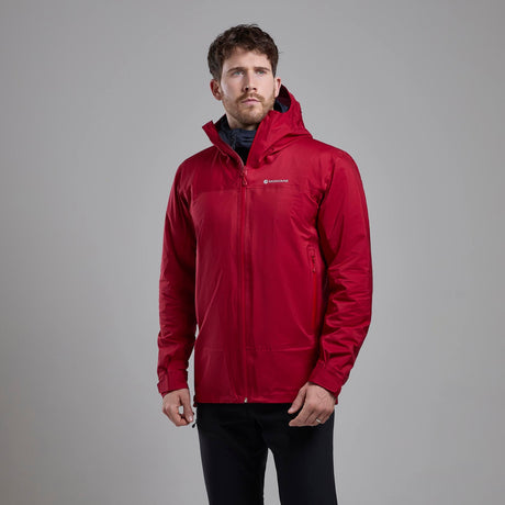 Acer Red Montane Men's Cetus Lite Waterproof Jacket Front