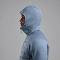 Stone Blue Montane Men's Composite Hooded Down Jacket Model 3