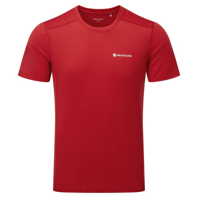 Acer Red Montane Men's Dart Lite T-Shirt Front