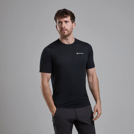 Black Montane Men's Dart Lite T-Shirt Front