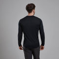 Black Montane Men's Dart Lite Long Sleeve T-Shirt Model Back