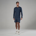 Eclipse Blue Montane Men's Dart Nano Long Sleeve T-Shirt Model 3 MDNLSECL