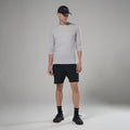 Platinum Montane Men's Dart Nano Long Sleeve T-Shirt Model 3 MDNLSPLA