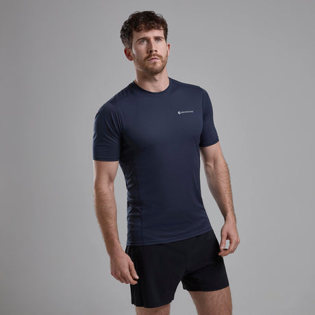 Eclipse Blue Montane Men's Dart Nano T-Shirt Front