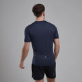 Eclipse Blue Montane Men's Dart Nano T-Shirt Model Back