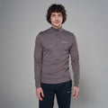 Dusk Montane Men's Dart Zip Neck T-Shirt Model Front MDRZIDUS