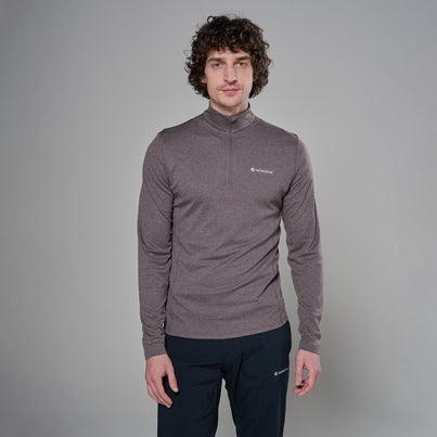 Dusk Montane Men's Dart Zip Neck T-Shirt Front MDRZIDUS