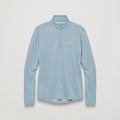 Frost Blue Montane Men's Dart Zip Neck T-Shirt Front MDRZIFRO