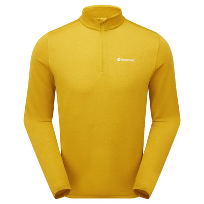 Ginkgo Gold Montane Men's Dart Zip Neck T-Shirt Front