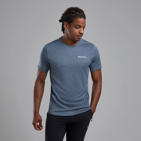 Stone Blue Montane Men's Dart T-Shirt Front