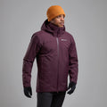 Dark Garnet Montane Men's Duality Insulated Waterproof Jacket Model Front