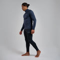 Eclipse Blue Montane Men's Dart XT Thermal Zip Neck Long Sleeved Top Model 4