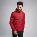 Acer Red Montane Men's Featherlite Hooded Windproof Jacket Model Front