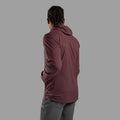 Dark Garnet Montane Men's Featherlite Hooded Windproof Jacket Model Back