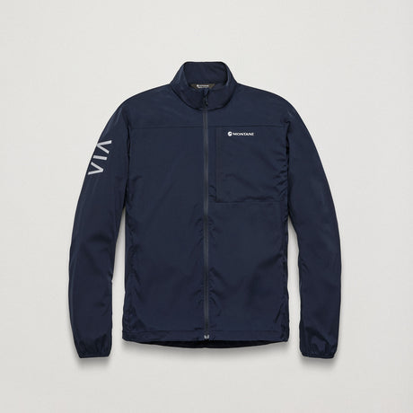 Eclipse Blue Montane Men's Featherlite Windproof Jacket Front