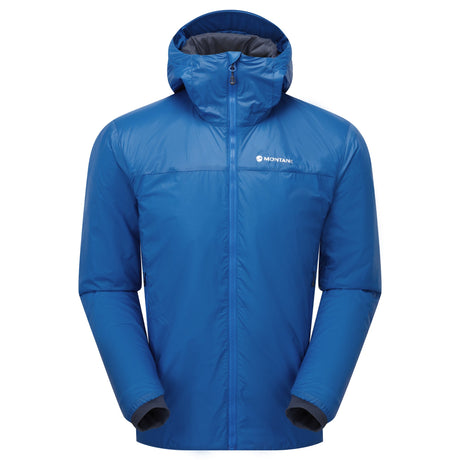 Neptune Blue Montane Men's Fortes Lite Hooded Insulated Jacket Front