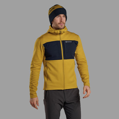 Ginkgo Gold Montane Men's Fury XT Hooded Fleece Jacket Front