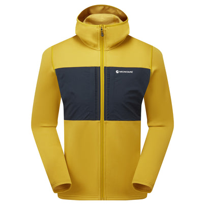 Ginkgo Gold Montane Men's Fury XT Hooded Fleece Jacket Front
