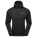 Black Montane Men's Fury Lite Hooded Fleece Jacket Front