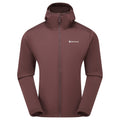 Dark Garnet Montane Men's Fury Lite Hooded Fleece Jacket Front